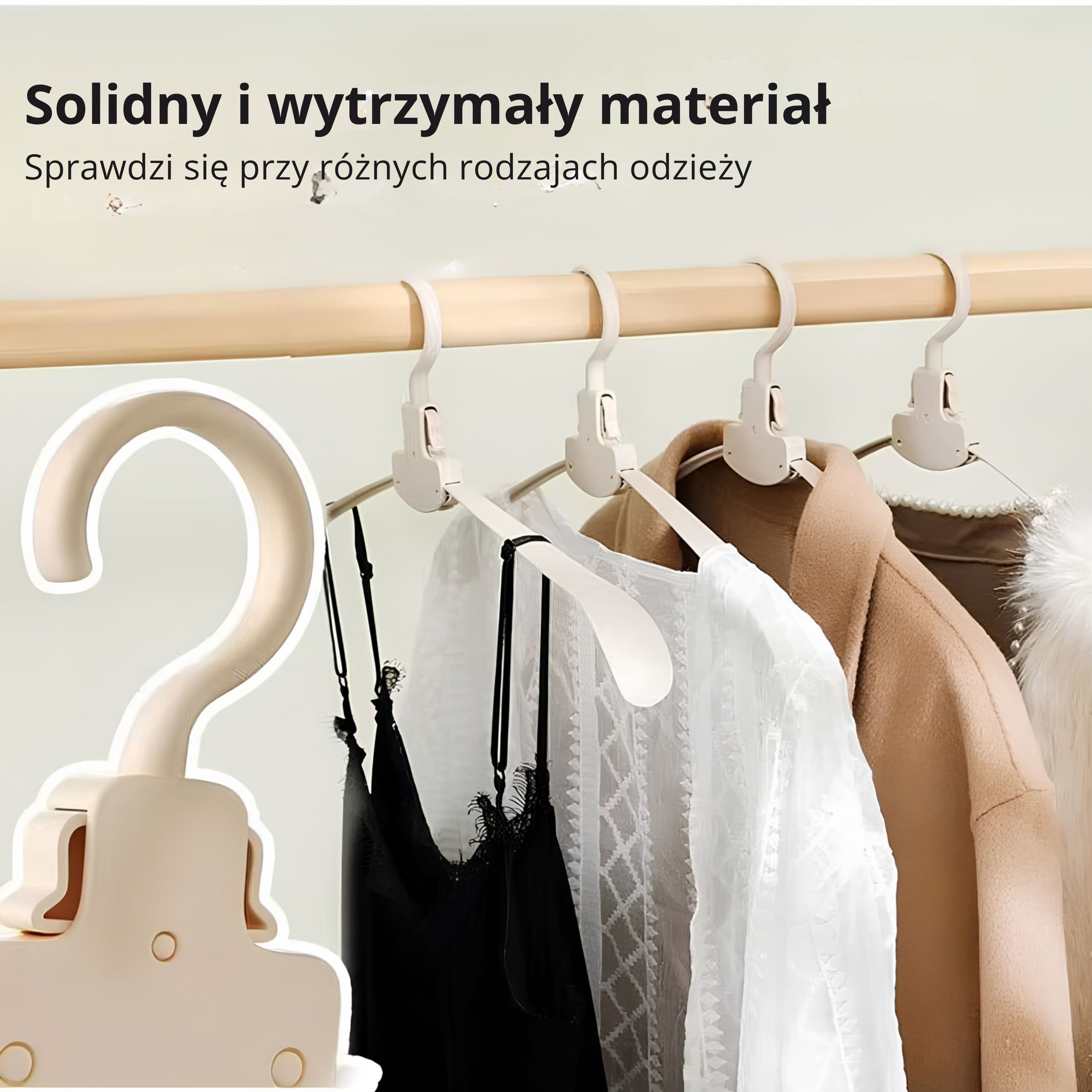 Wieszak składany One Touch 3 szt. + 1 gratis